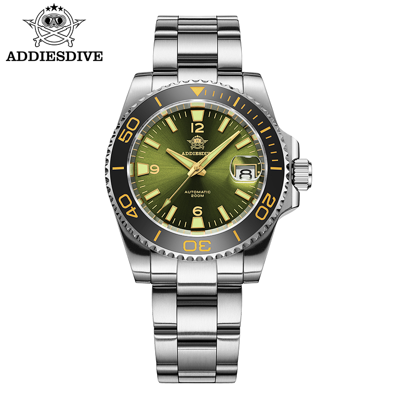 Men'S Accessories Jewelry Bracelet - ADDIESDIVE 新しいダイビングギフト腕時計メンズ 8215 自動サファイア AR コーティングされたガラスセラミックベゼル防水