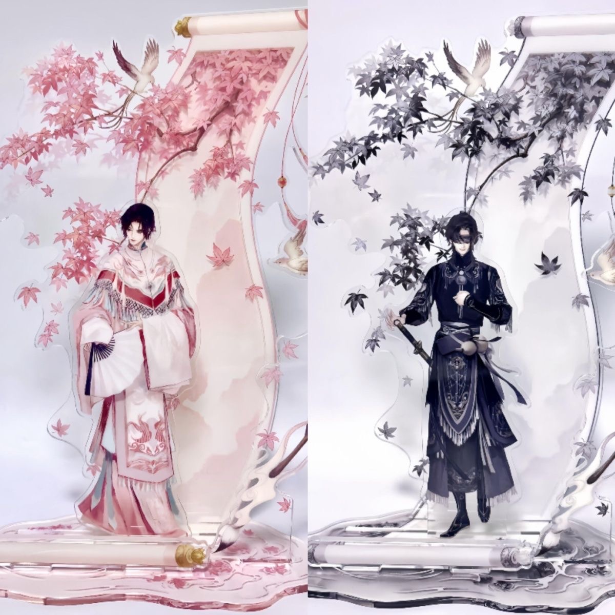 Men Accessories Brands - 墓強盗ノート 生命は劇のようなものシリーズ アニメ 謝岳晨、黒人盲人、アクリルコスプレ、スタンディングブランドデコレーション