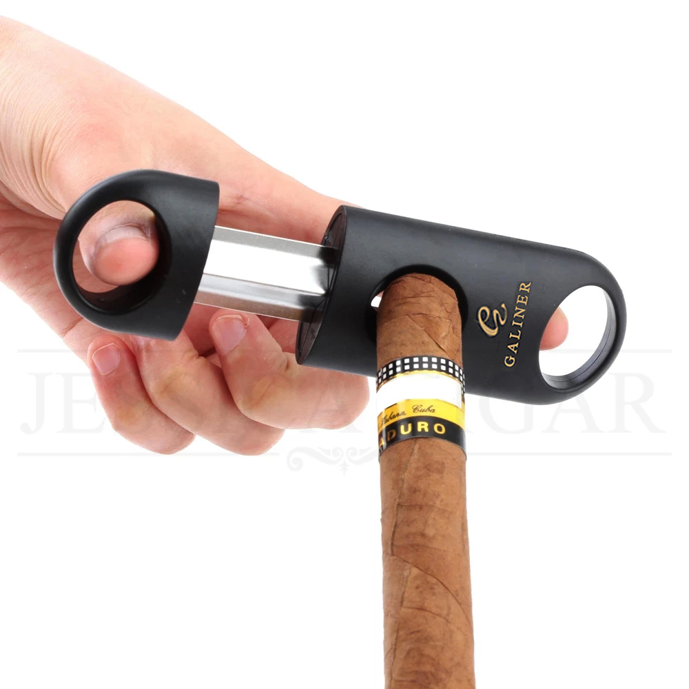 Cigar Cutter Set - ガリーナープラスチックvカットステンレス鋼ブレードシガーカッターシャープショナラーカッティングツールシギターギラルギアポケットzigarnカッター