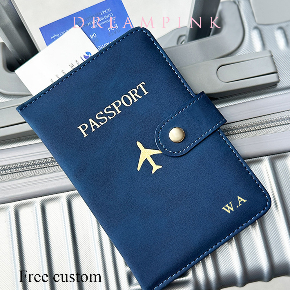Travel Organizer Men - パーソナライズされた名前旅行パスポート財布高級飛行機男性ビジネスパスポートカバーカスタム名ギフト女性旅行アクセサリー