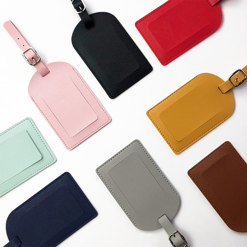 Men Accessories Name - 1PC 女性男性フライトホリデー旅行アクセサリースーツケース PU レザー荷物タグタグ名 ID 住所ラベルバッグタグ荷物用