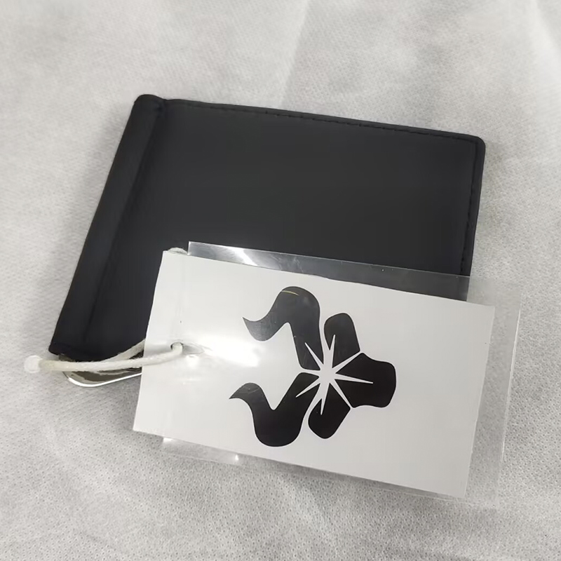 Money Clip Slim - 100%本革メンズスリム財布 マネークリップ付き RFIDブロッキング 二つ折りクレジットカードホルダー