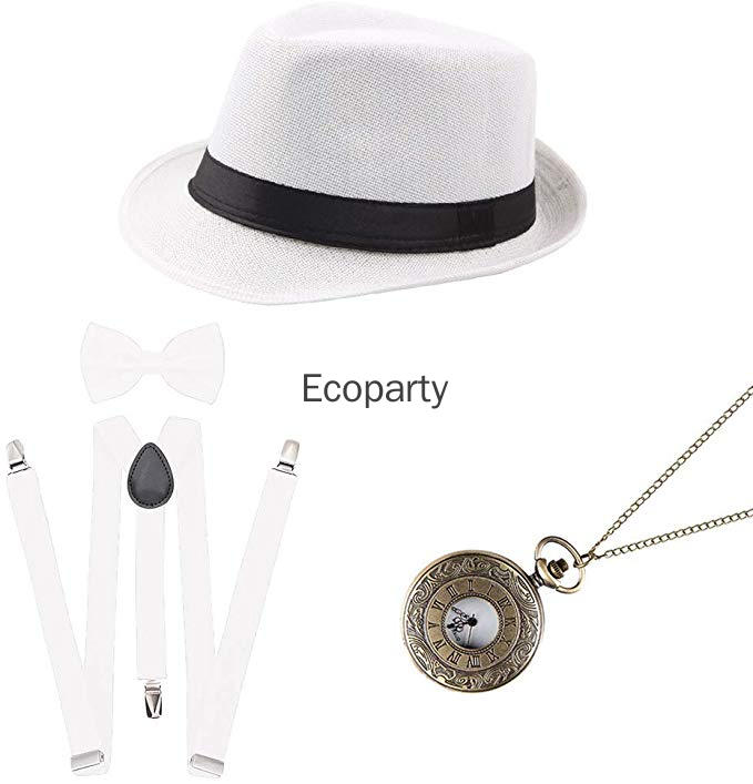 Men'S Accessories In The 1920S - カーニバルパーティー ロアリング メンズ 1920年代 パナマ ニュースボーイ