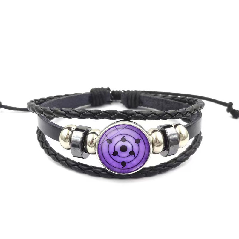 Men'S Accessories Jewelry Bracelet - アニメアクセサリー革ブレスレットコスプレアニメフィギュアうずまきカカシ小道具クールファン男性ジュエリーギフト