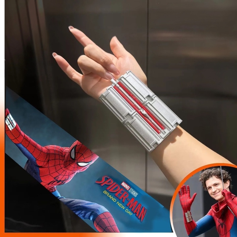 Men Accessories Brands - スパイダーマン ブランドニュー・デイ トム・ホランド ウェブシューター コスプレ小道具 磁気ランチャー