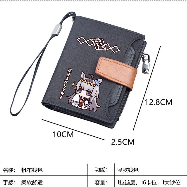 Men'S Accessories Japan - 日本のアニメリトルクリハットショートコスプレ財布ハンドヘルドポータブルゼロ財布学生カードバッグ男性と女性用