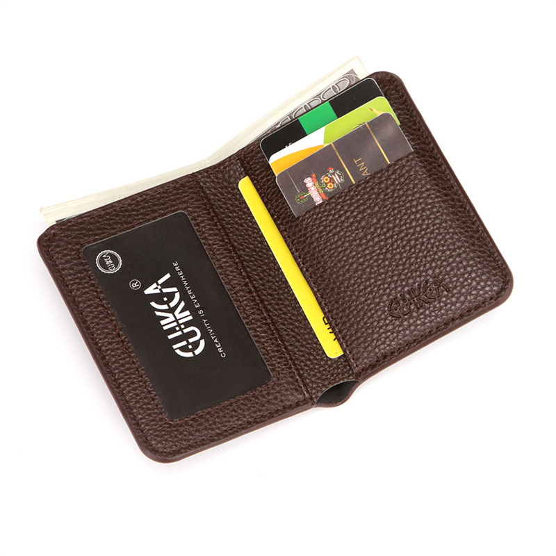 Money Clip Slim - Pu レザーメンズショートウォレットソフト大容量マルチポジション男性革財布薄型コインポケット男性コインポケットアウトドア