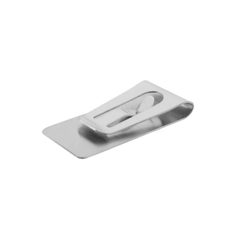 Money Clip Slim - スリムな落下防止ステンレス製メンズマネークリップ、オフィスや日常通勤用のポケットIDクレジットカードホルダー
