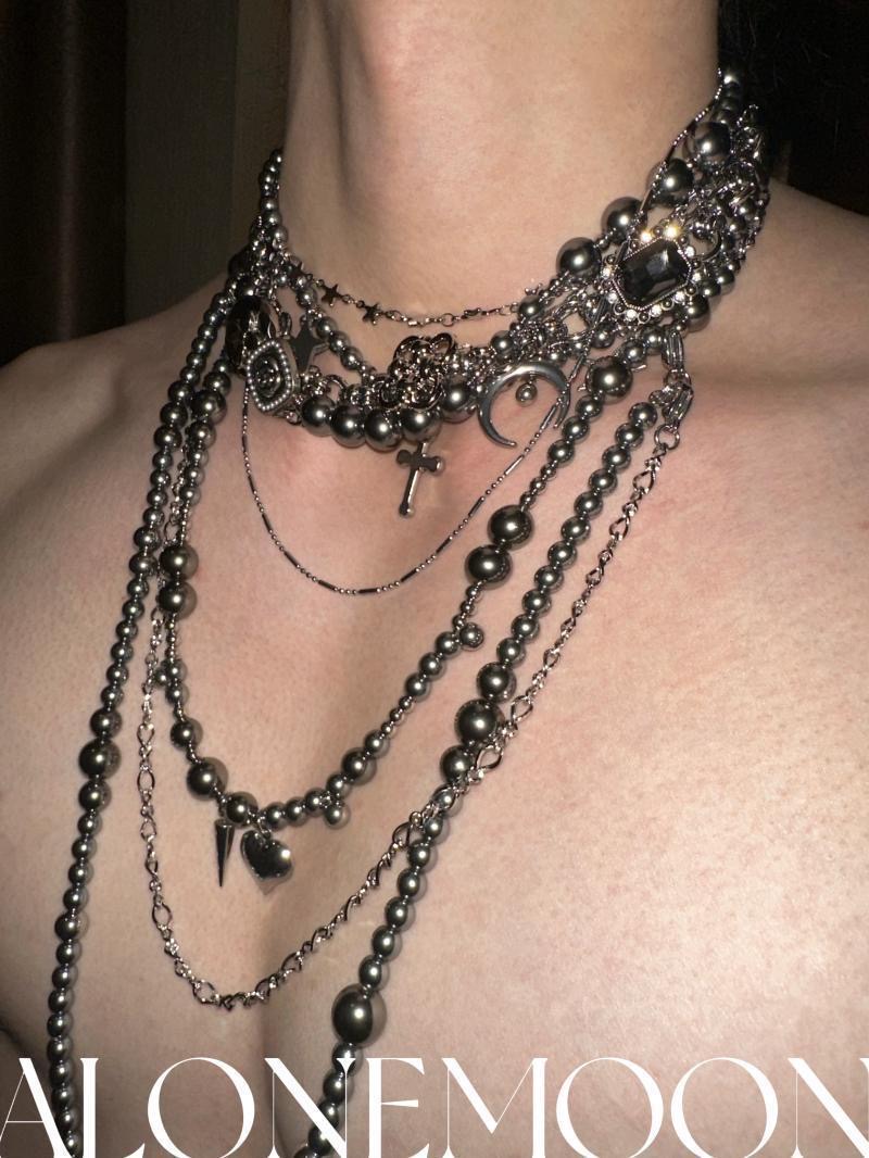 Mens Accessories Style - 男性と女性のためのチタンとスチールのボディチェーン,オリジナルのネックレス,ジーンズ,ボディアクセサリー,同じスタイル,重工業