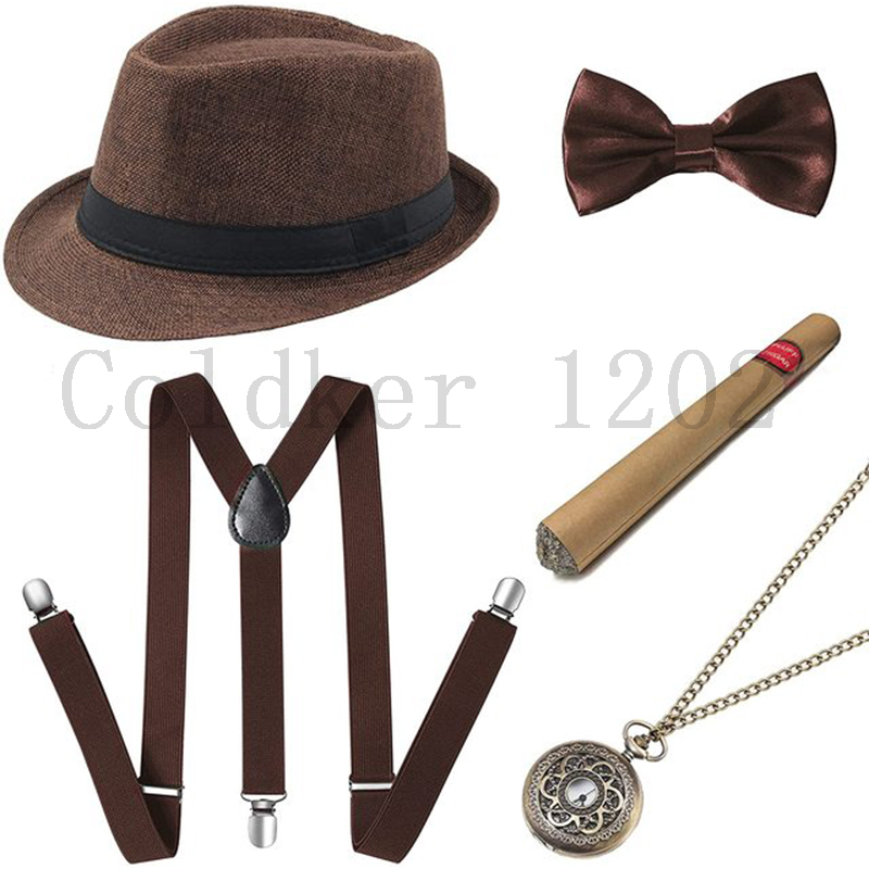 フリー船ハロウィン 1920 年代メンズギャツビーギャングア - Men'S Accessories In The 1920S のレビューと価格
