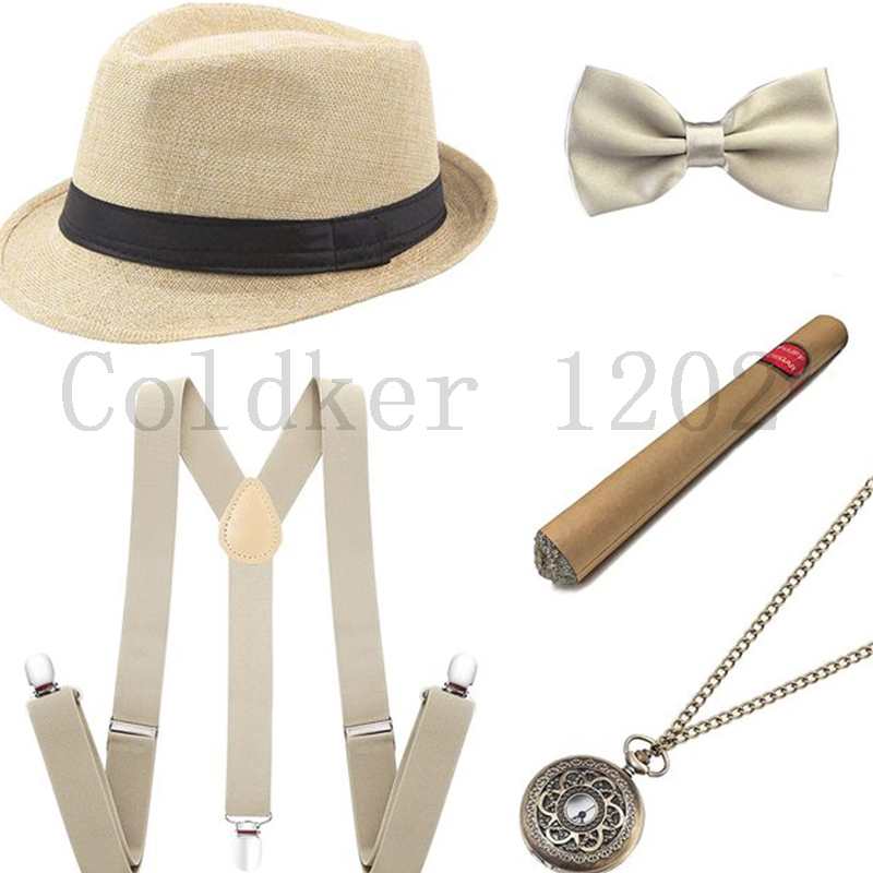 フリー船ハロウィン 1920 年代メンズギャツビーギャングア - Men'S Accessories In The 1920S のレビューと価格