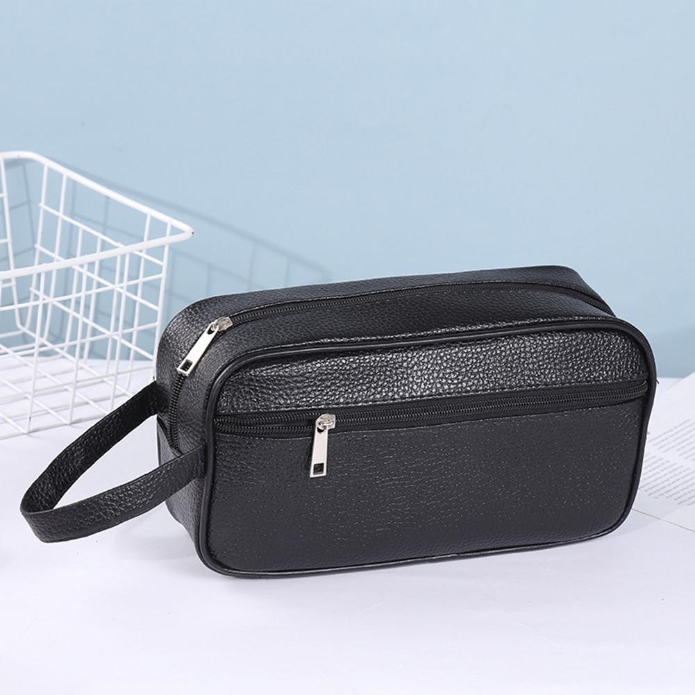男性ビジネストラベルバッグヴィンテージリストレットバッグPU - Travel Organizer Men のレビューと価格