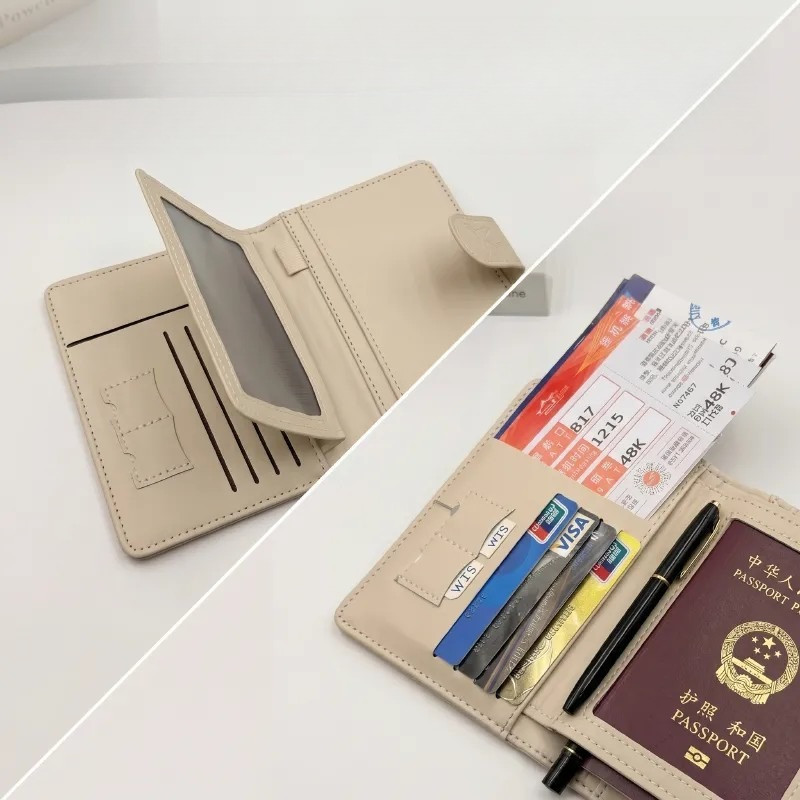 PUレザーパスポートカバー 男女兼用オーガナイザー - 保護 - Travel Organizer Men のレビューと価格