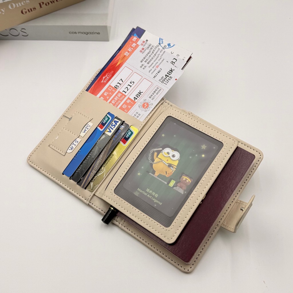PUレザーパスポートカバー 男女兼用オーガナイザー - 保護 - Travel Organizer Men のレビューと価格