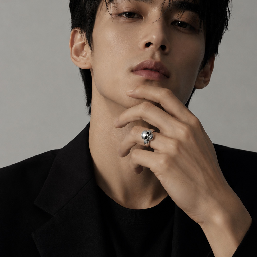 男性と女性のためのスカルイヤリング,上質なジュエリー,新しい - Men Accessories Brands のレビューと価格