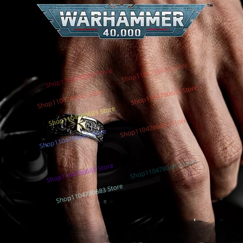 40Kブラックテンプラーズ十字軍誓約指輪 高品質コレクタブル - Quality Men'S Accessories のレビューと価格