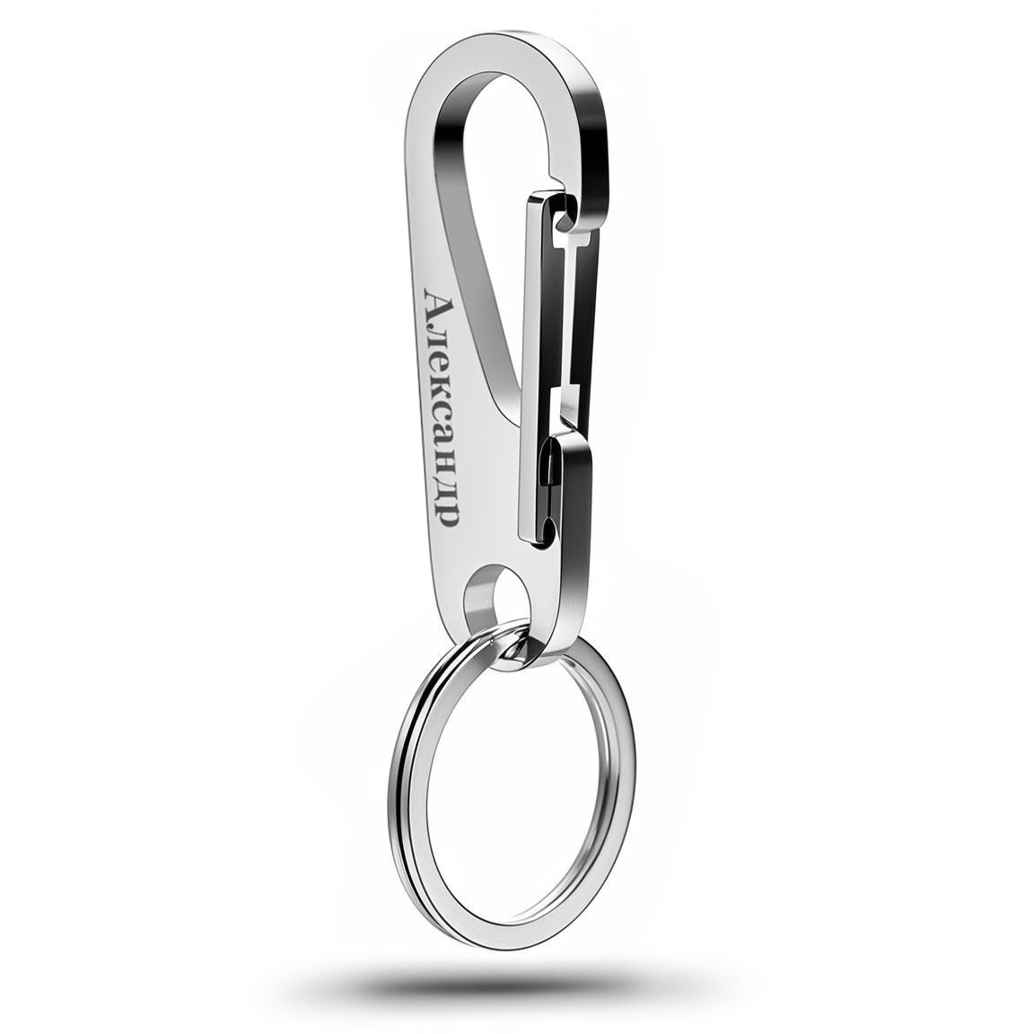 304 ステンレス鋼キーリングパーソナライズされた名前番号キ - Men Accessories Silver のレビューと価格