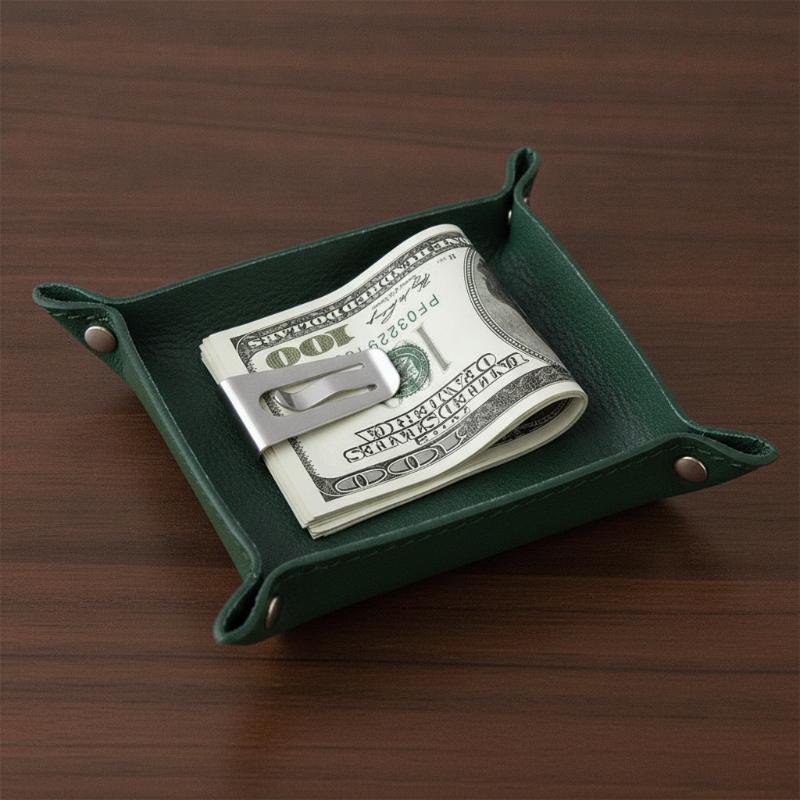スリムなステンレス製メンズマネークリップ、携帯用傷防止IDク - Money Clip Slim のレビューと価格