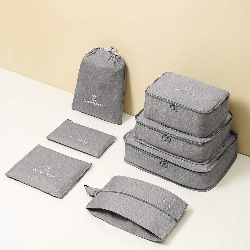 7ピース旅行用パッキングキューブセット 男女兼用 防水荷物整 - Travel Organizer Men のレビューと価格