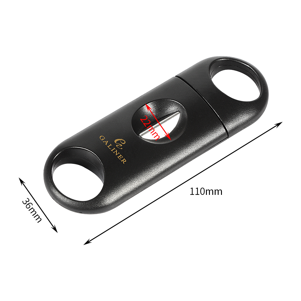 ガリーナープラスチックvカットステンレス鋼ブレードシガーカッ - Cigar Cutter Set のレビューと価格
