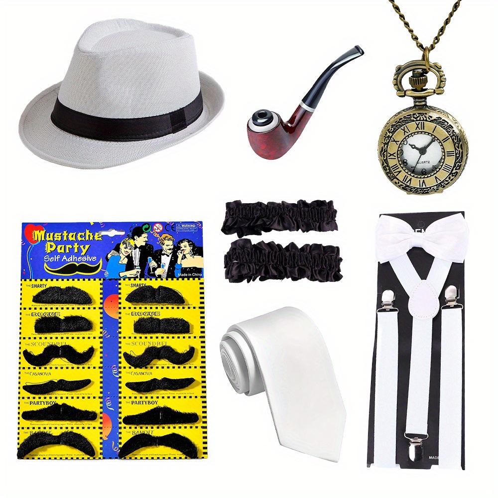 1920年代メンズギャツビーギャングスターコスチューム老人仮 - Men'S Accessories In The 1920S のレビューと価格