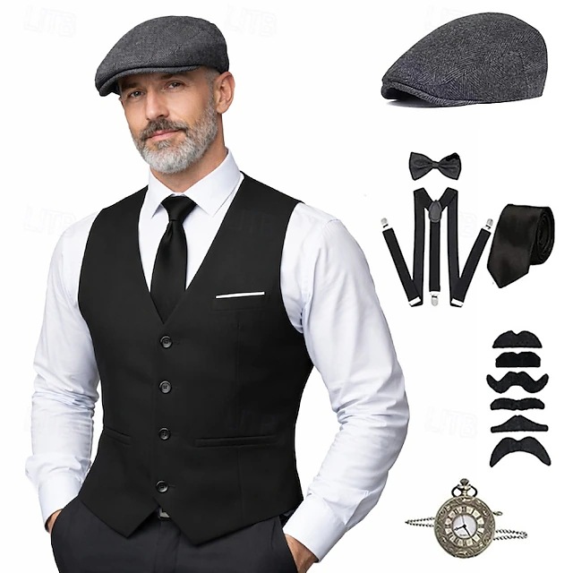 プラスサイズ メンズ 1920年代 ローリング・ギャツビー  - Men'S Accessories In The 1920S のレビューと価格