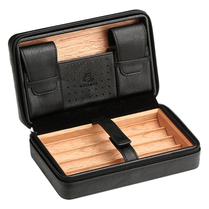 Galiner革シガーヒュミドールカーボンファイバーシガーラ - Cigar Cutter Set のレビューと価格
