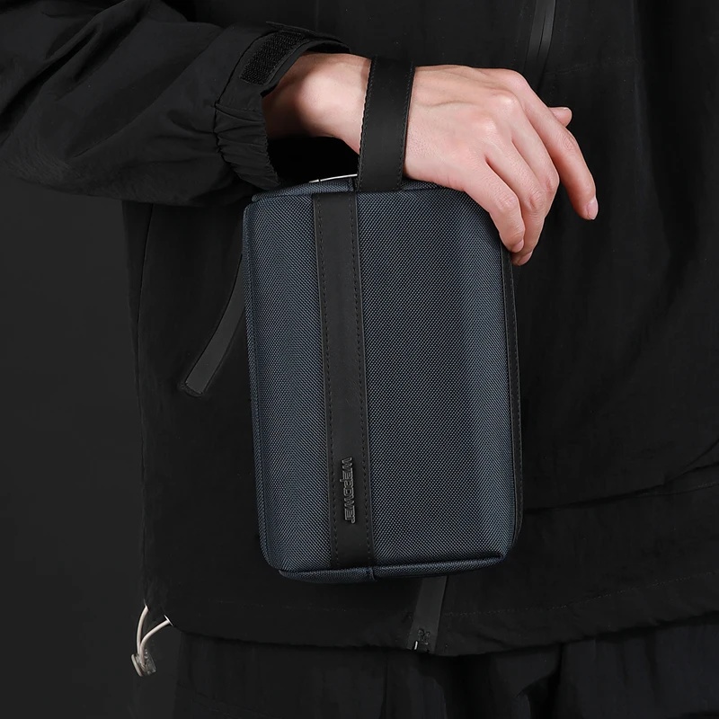 新しいメンズクラッチバッグポーチ、リストストラップ付き、防水 - Travel Organizer Men のレビューと価格