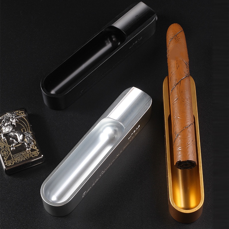 ポータブル3-in-1シガー灰皿セット、内蔵パンチとホルダー - Cigar Cutter Set のレビューと価格