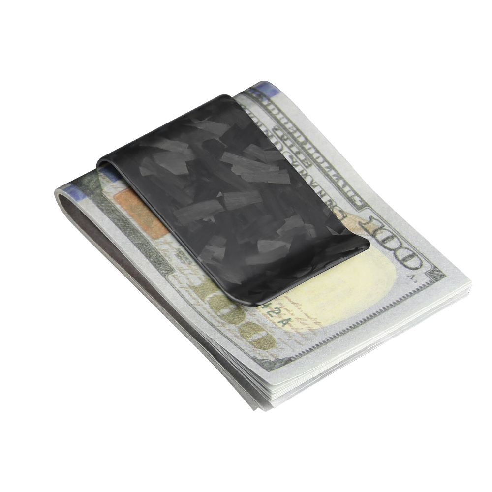 日常使用耐久性のある人気の高級ブラックカーボンファイバーシム - Money Clip Slim のレビューと価格