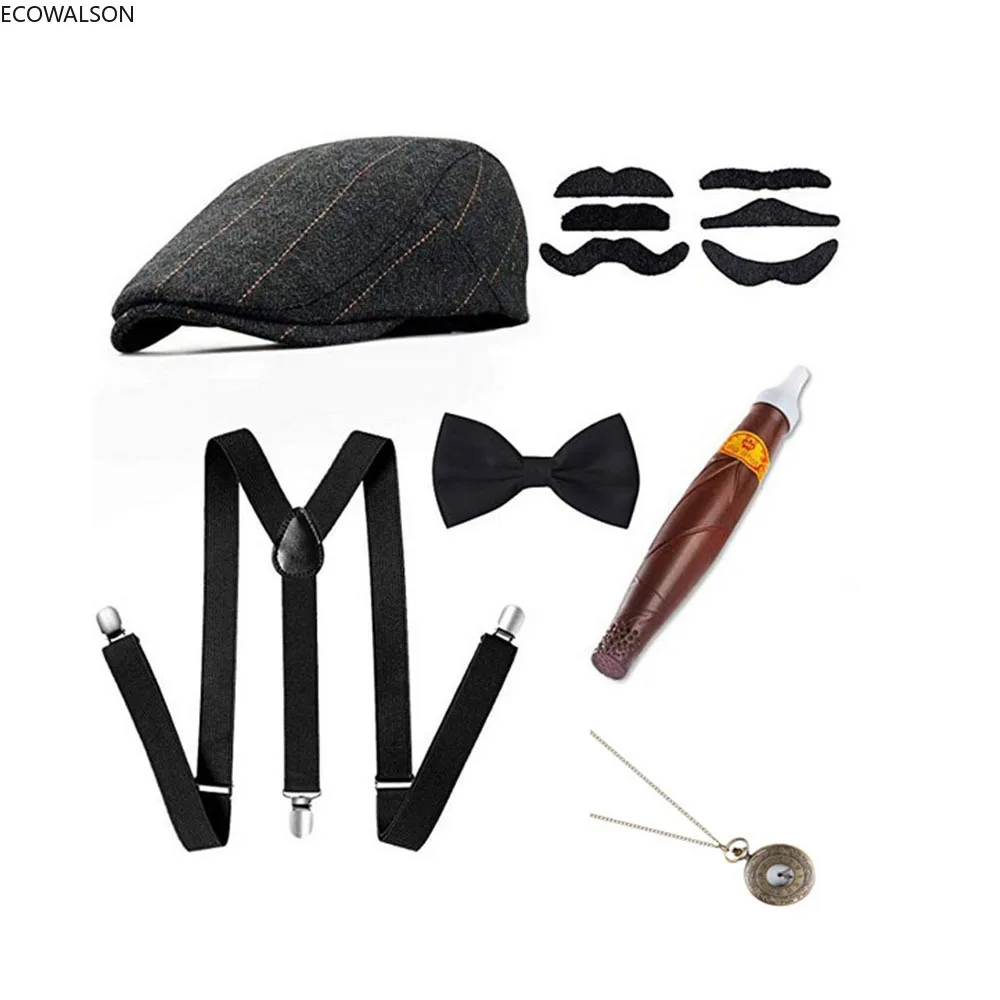 5点セット ステージ衣装アクセサリー 30年代マンハッタンギ - Men'S Accessories In The 1920S のレビューと価格