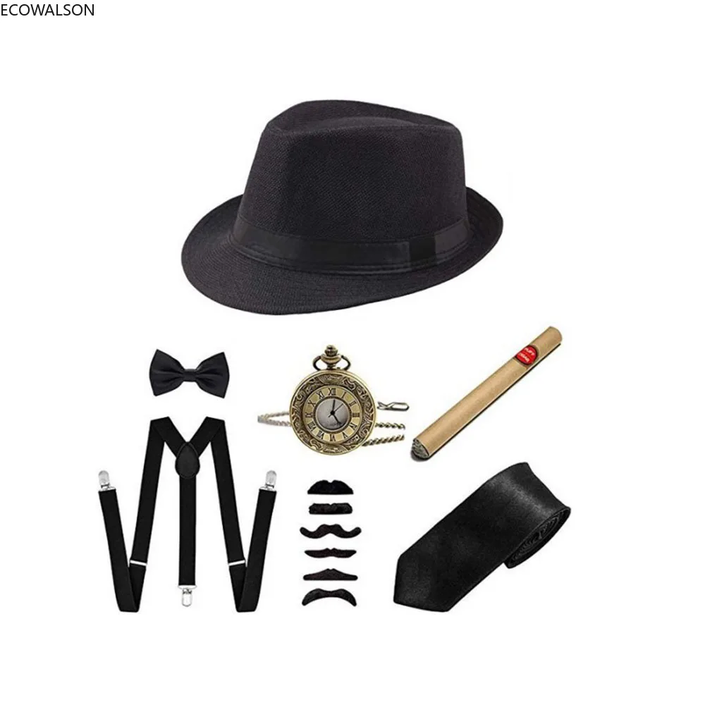 5点セット ステージ衣装アクセサリー 30年代マンハッタンギ - Men'S Accessories In The 1920S のレビューと価格