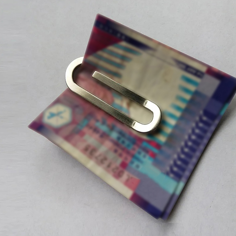 1個入り ステンレス製 薄型 ポケットマネークリップ 財布  - Money Clip Slim のレビューと価格