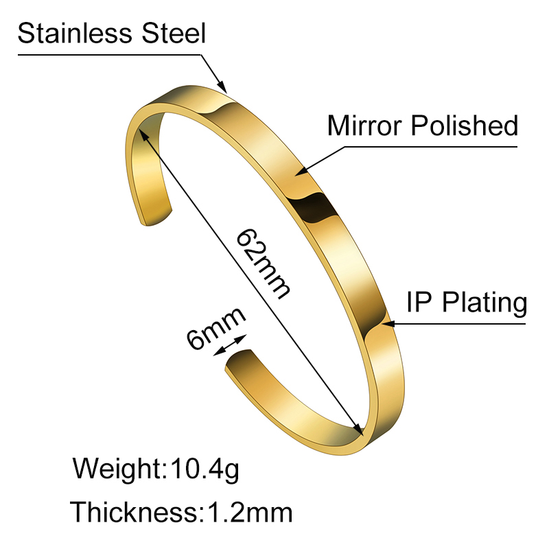 カスタム刻印ネームリストブレスレットバングルステンレス鋼製パ - Men'S Accessories Jewelry Bracelet のレビューと価格