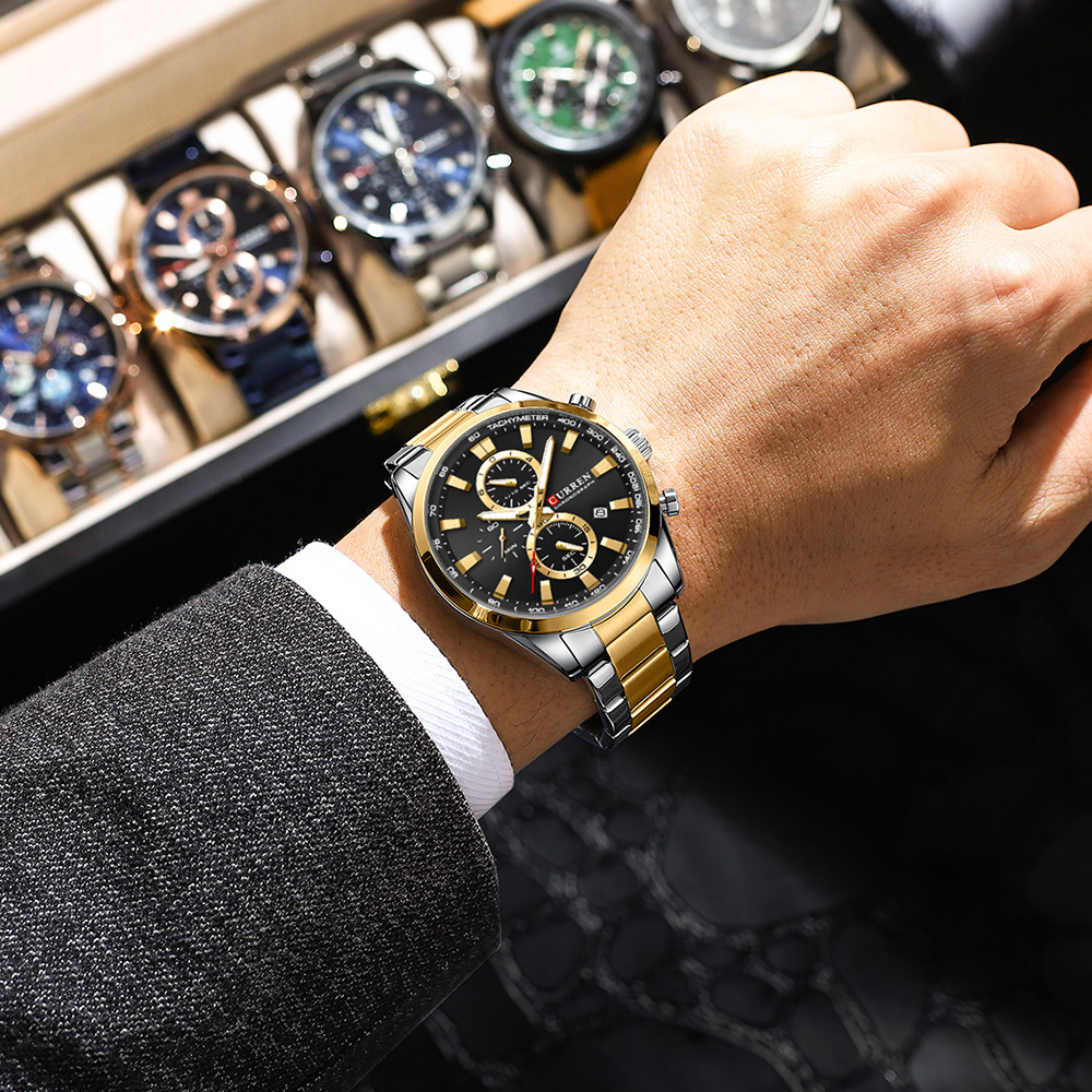 カレンカジュアルクォーツクロノスポーツ腕時計ブランド男性用ス - Men'S Accessories Jewelry Bracelet のレビューと価格