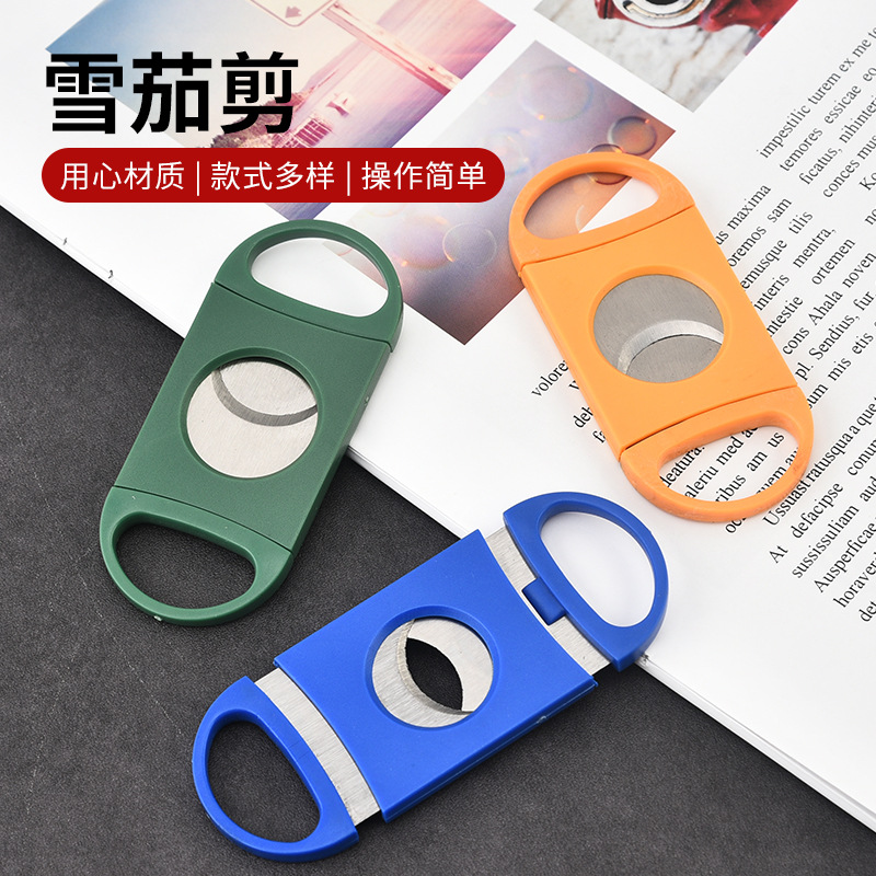 ステンレス鋼シガーカッター,喫煙アクセサリーツール,ダブルブ - Cigar Cutter Set のレビューと価格