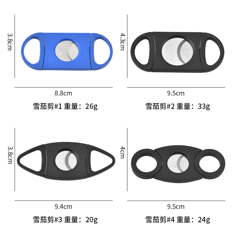 ステンレス鋼シガーカッター,喫煙アクセサリーツール,ダブルブ - Cigar Cutter Set のレビューと価格