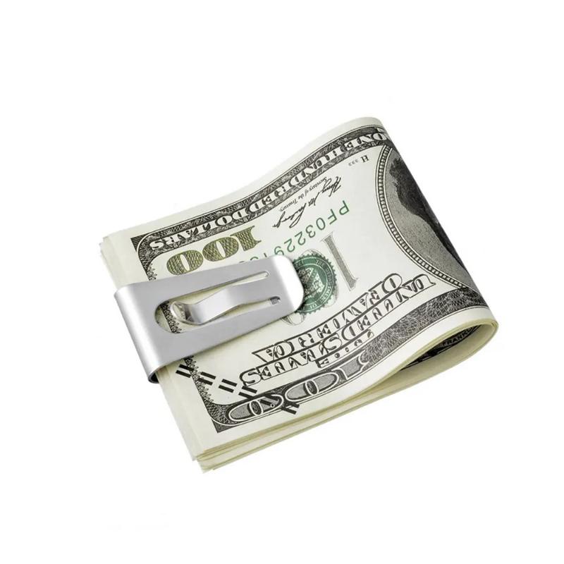 ステンレス製マネークリップ スリムフロントポケット財布 最大 - Money Clip Slim のレビューと価格