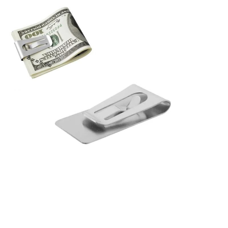 ステンレス製マネークリップ スリムフロントポケット財布 最大 - Money Clip Slim のレビューと価格
