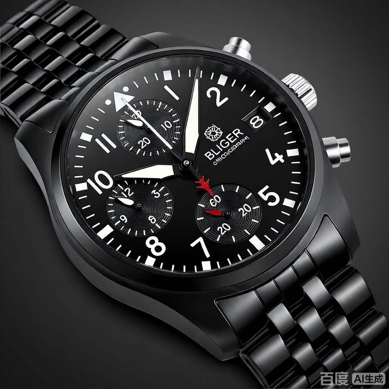 BLIGER フルブラック ブラッシュド 38 ミリメートル - Men'S Accessories Jewelry Bracelet のレビューと価格