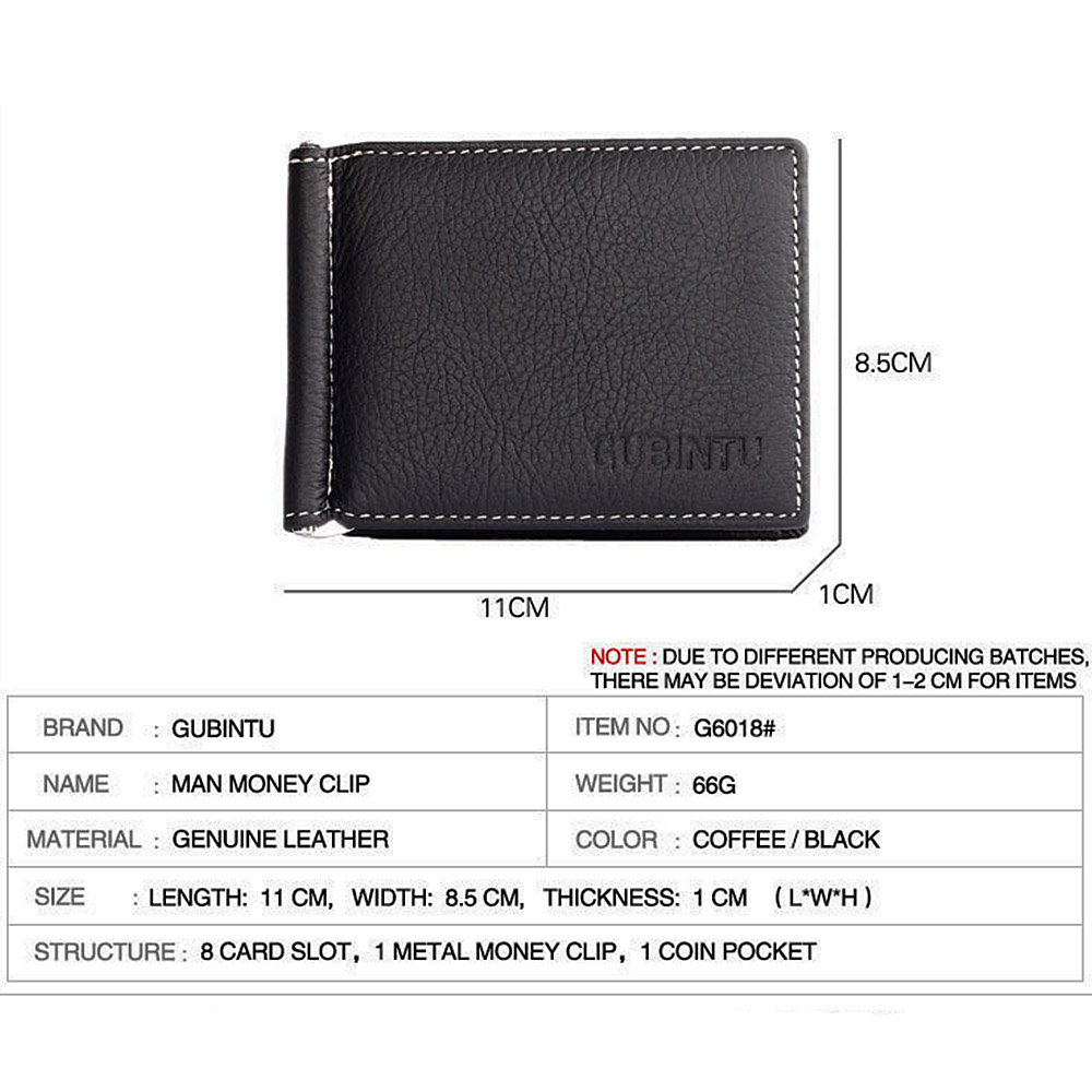 名入れマネークリップミニ財布本革男性財布ミニヴィンテージスリ - Money Clip Slim のレビューと価格