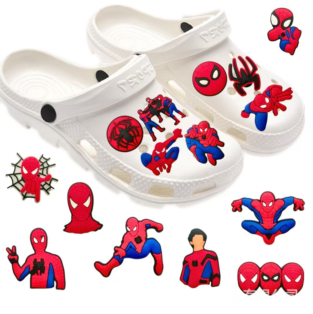 18個入り 新しい漫画スパイダーマンDIYアクセサリー PV - Men'S Accessories Gift Ideas のレビューと価格
