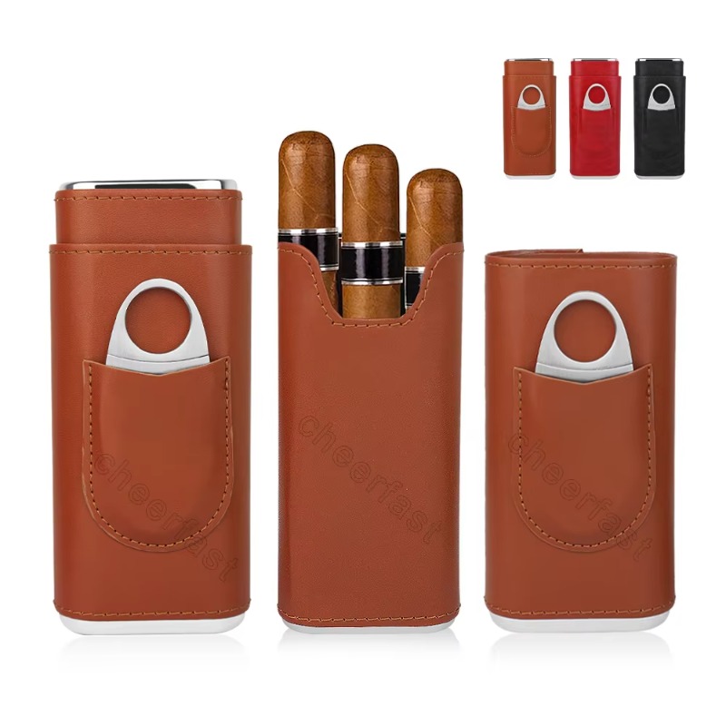 葉巻用加湿器ボックス、葉巻用カッター付きボックス、携帯用加湿 - Cigar Cutter Set のレビューと価格