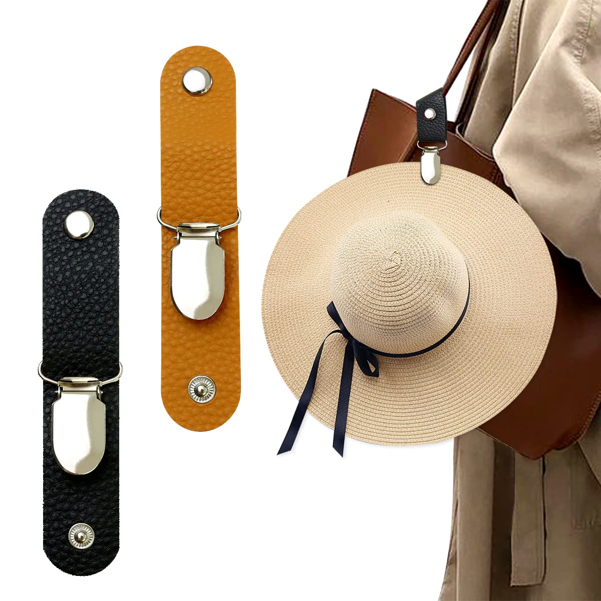 PUレザー製ハットクリップ、旅行用バッグ、ハンドバッグ、バッ - Men Accessories For Beach のレビューと価格